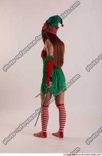 VERONIKA ELF FITGHTING WITH KATANAS